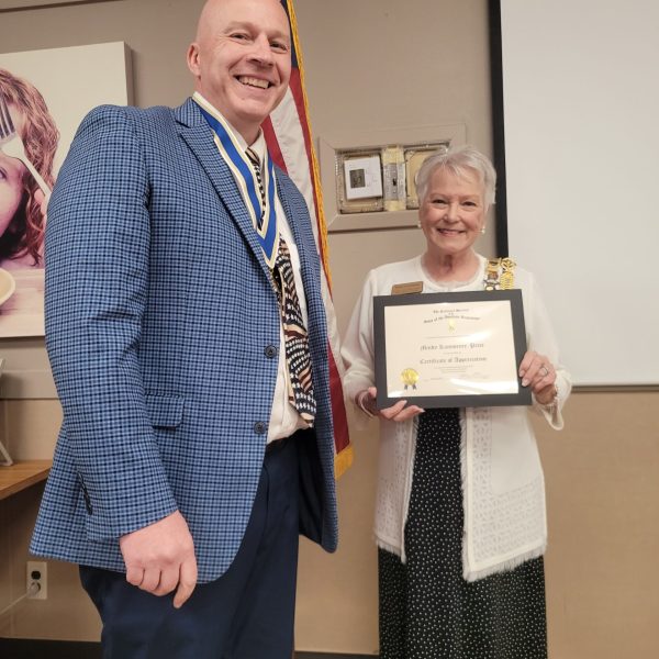April 2026 - Speaker M. Kammeyer receives Certificate of Appreciation
